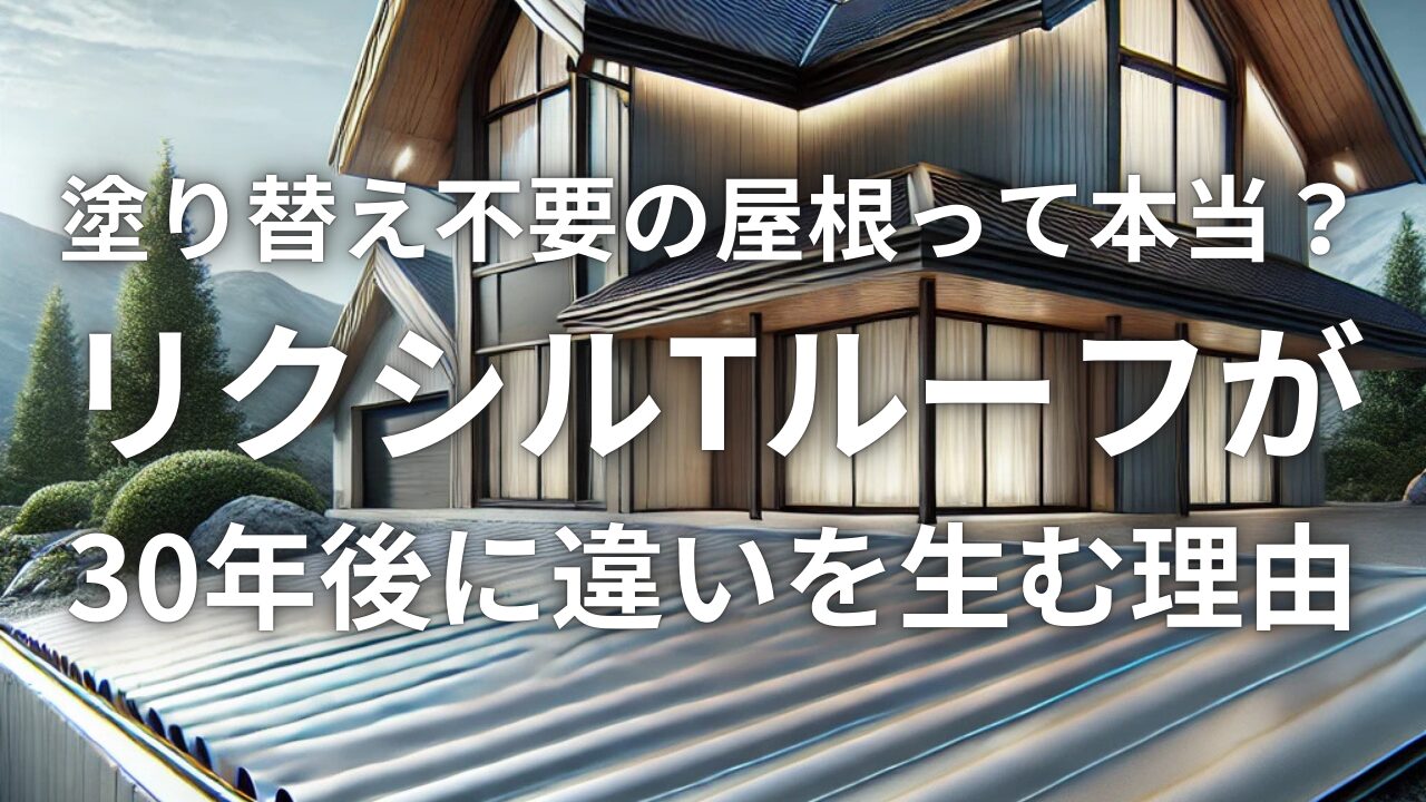 「塗り替え不要の屋根」って本当？リクシルTルーフが30年後に違いを生む理由