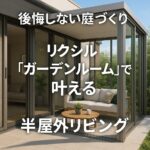 後悔しない庭づくり｜リクシル「ガーデンルーム」で叶える半屋外リビング
