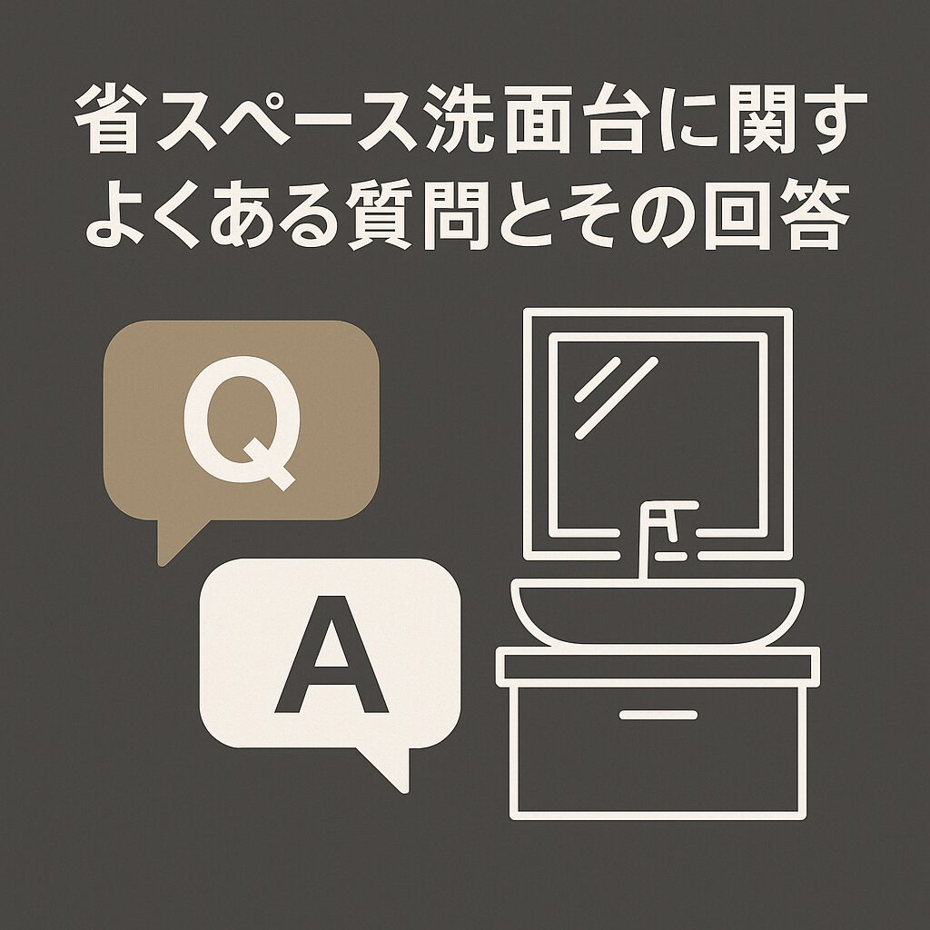 省スペース洗面台に関するよくある質問とその回答