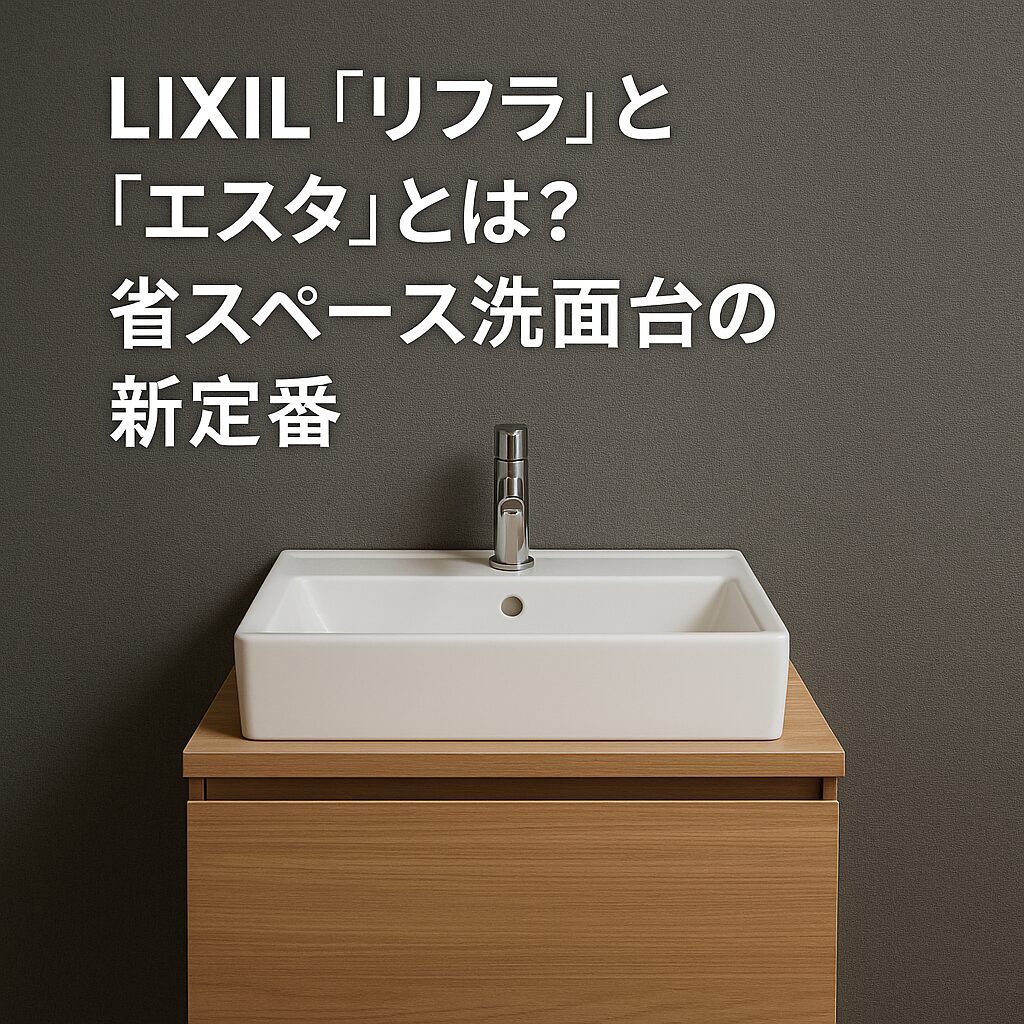 LIXIL「リフラ」と「エスタ」とは？省スペース洗面台の新定番