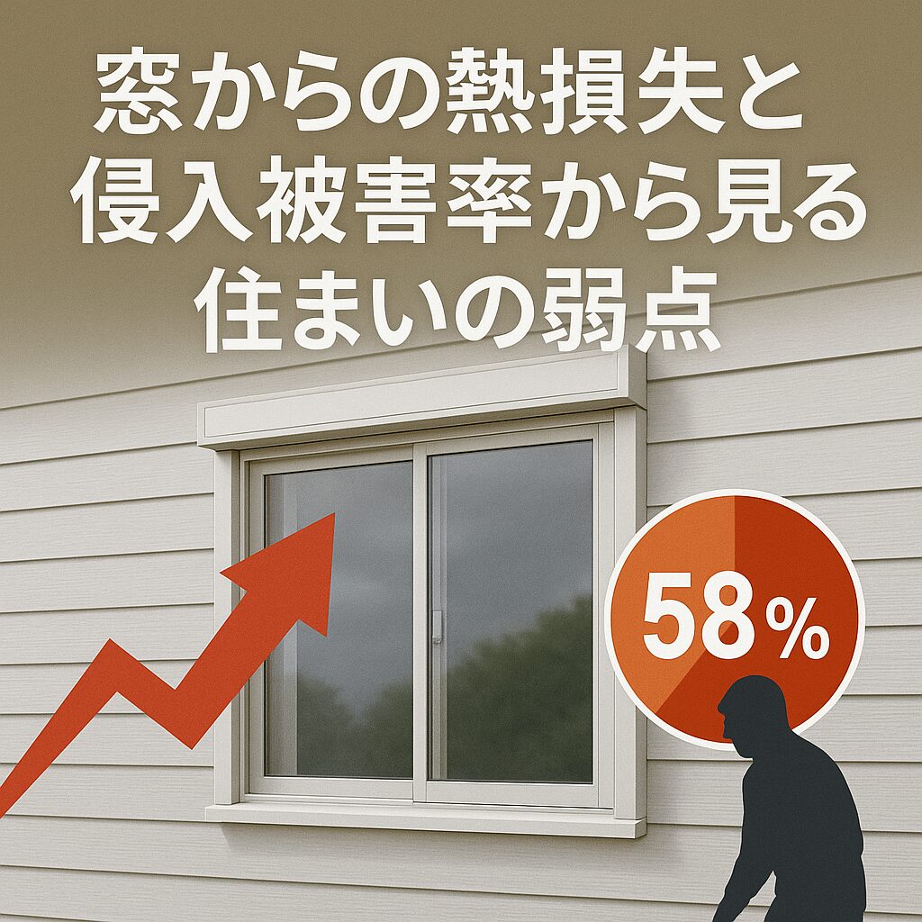 窓からの熱損失と侵入被害率から見る住まいの弱点