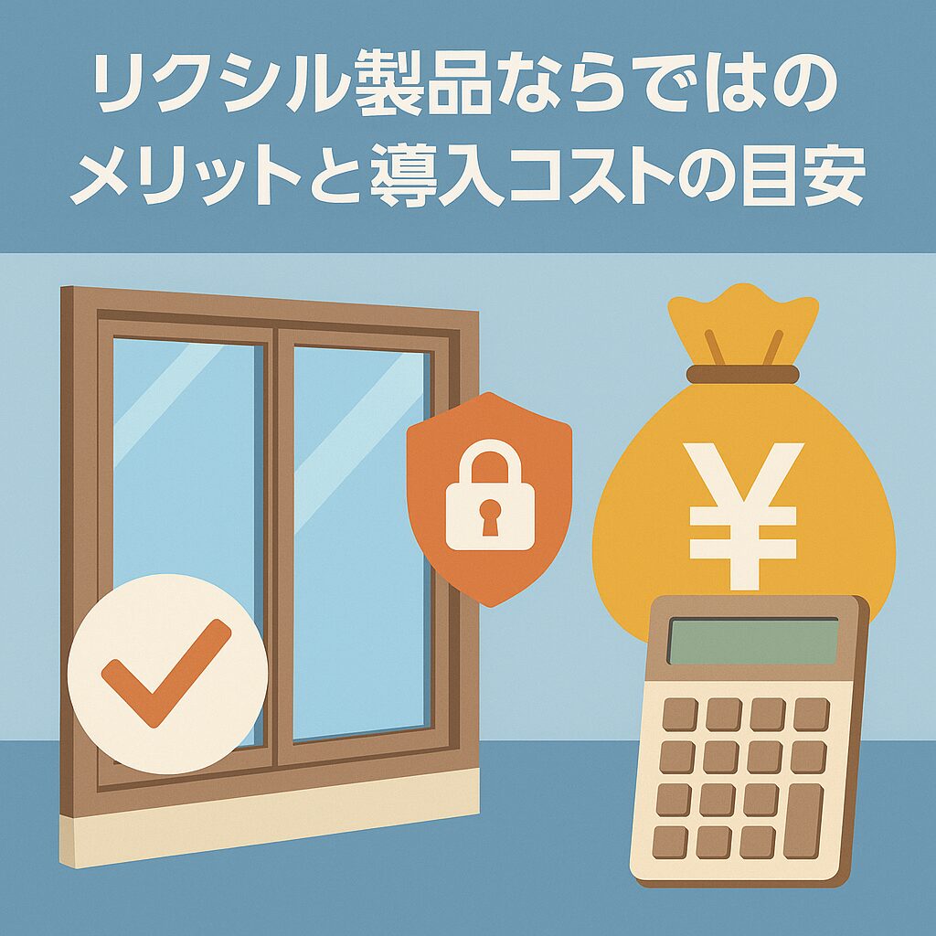 リクシル製品ならではのメリットと導入コストの目安