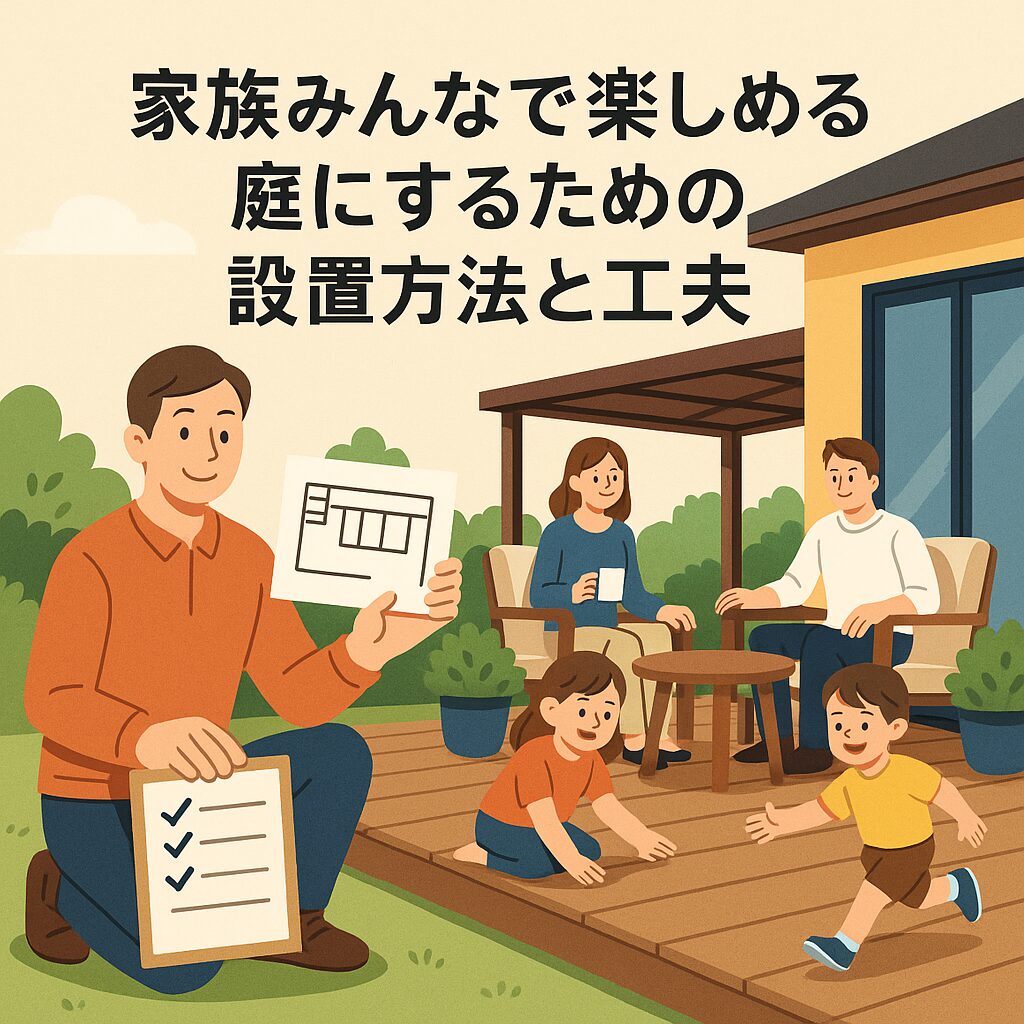家族みんなで楽しめる庭にするための設置方法と工夫
