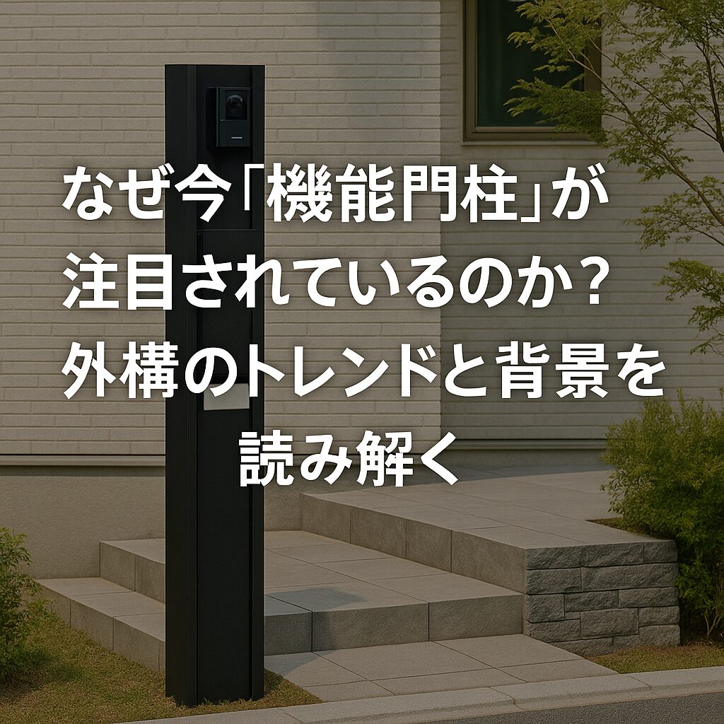 なぜ今「機能門柱」が注目されているのか?外構のトレンドと背景を読み解く