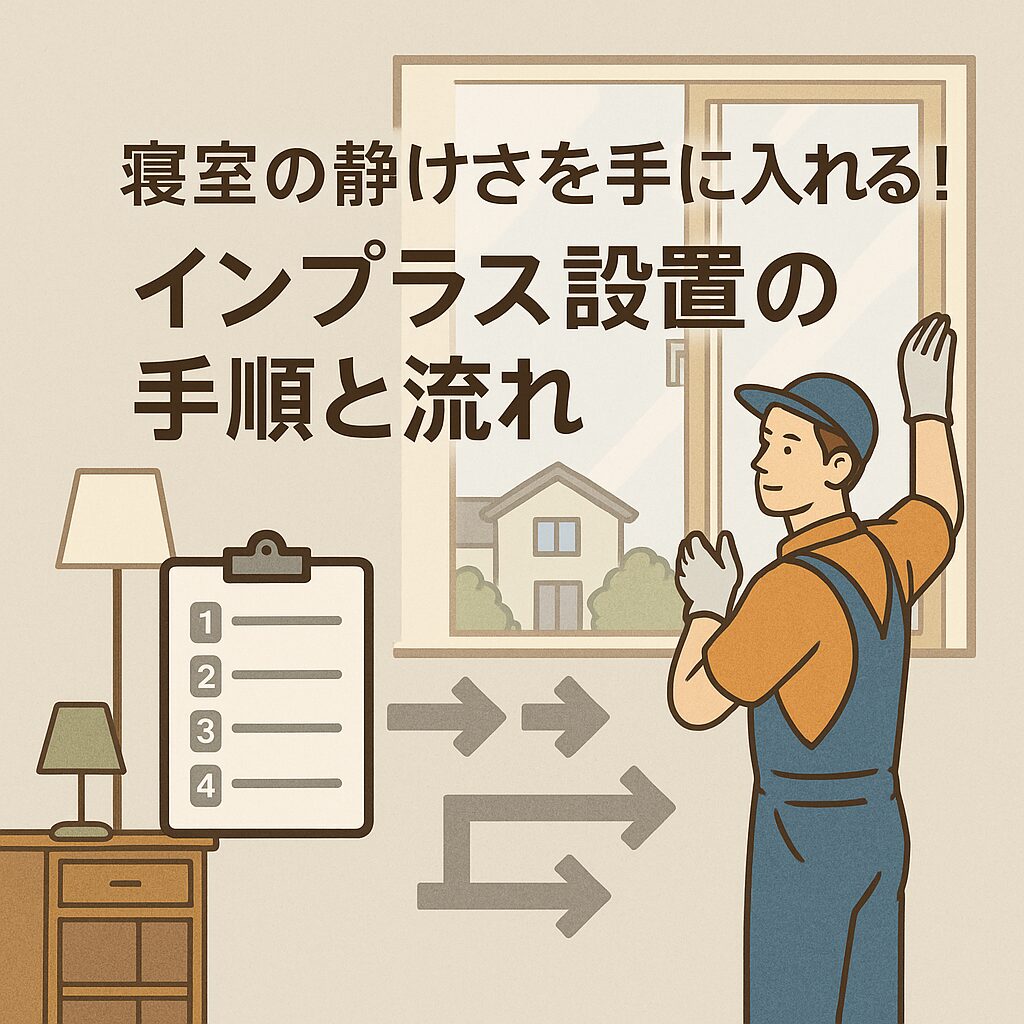 寝室の静けさを手に入れる！インプラス設置の手順と流れ