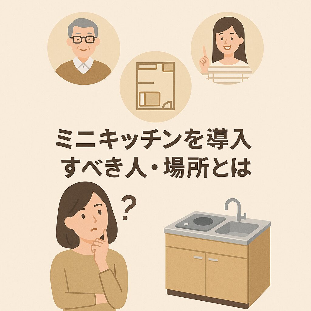 ミニキッチンを導入すべき人・場所とは