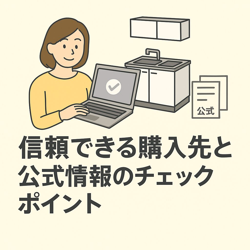 信頼できる購入先と公式情報のチェックポイント