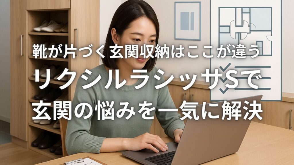 靴が片づく玄関収納はここが違う リクシル『ラシッサS』で玄関の悩みを