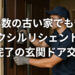 築年数の古い家でも安心リクシルリシェントで1日完了の玄関ドア交換術