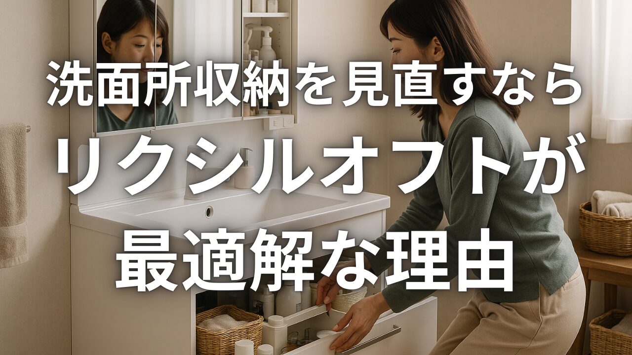 洗面所収納を見直すならリクシルオフトが最適解な理由