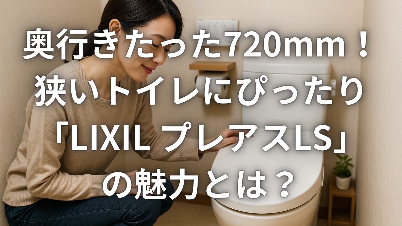 奥行きたった720mm！狭いトイレにぴったり「LIXIL プレアスLS」の魅力とは？
