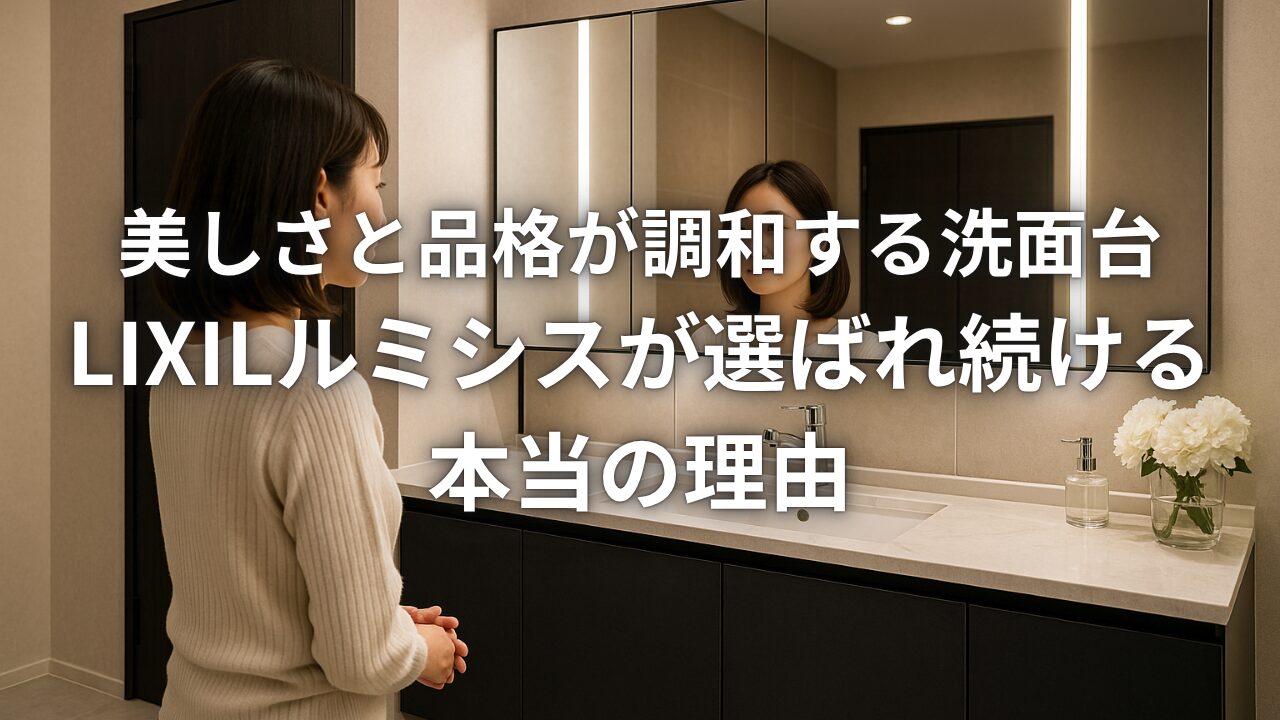 美しさと品格が調和する洗面台LIXILルミシスが選ばれ続ける本当の理由