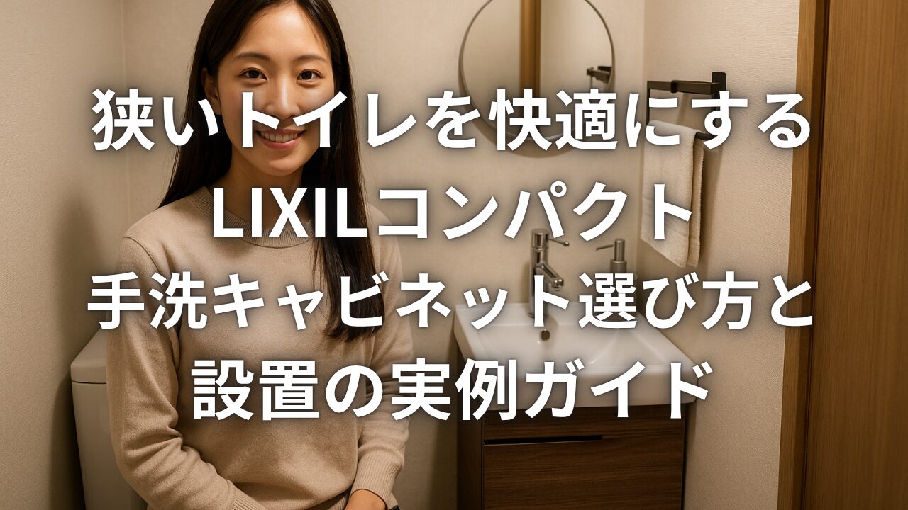 狭いトイレを快適にするLIXILコンパクト手洗キャビネット選び方と設置の実例ガイド