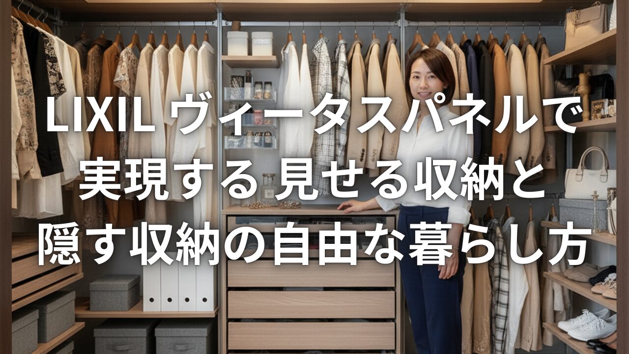 LIXIL ヴィータスパネルで実現する見せる収納と隠す収納の自由な暮らし方