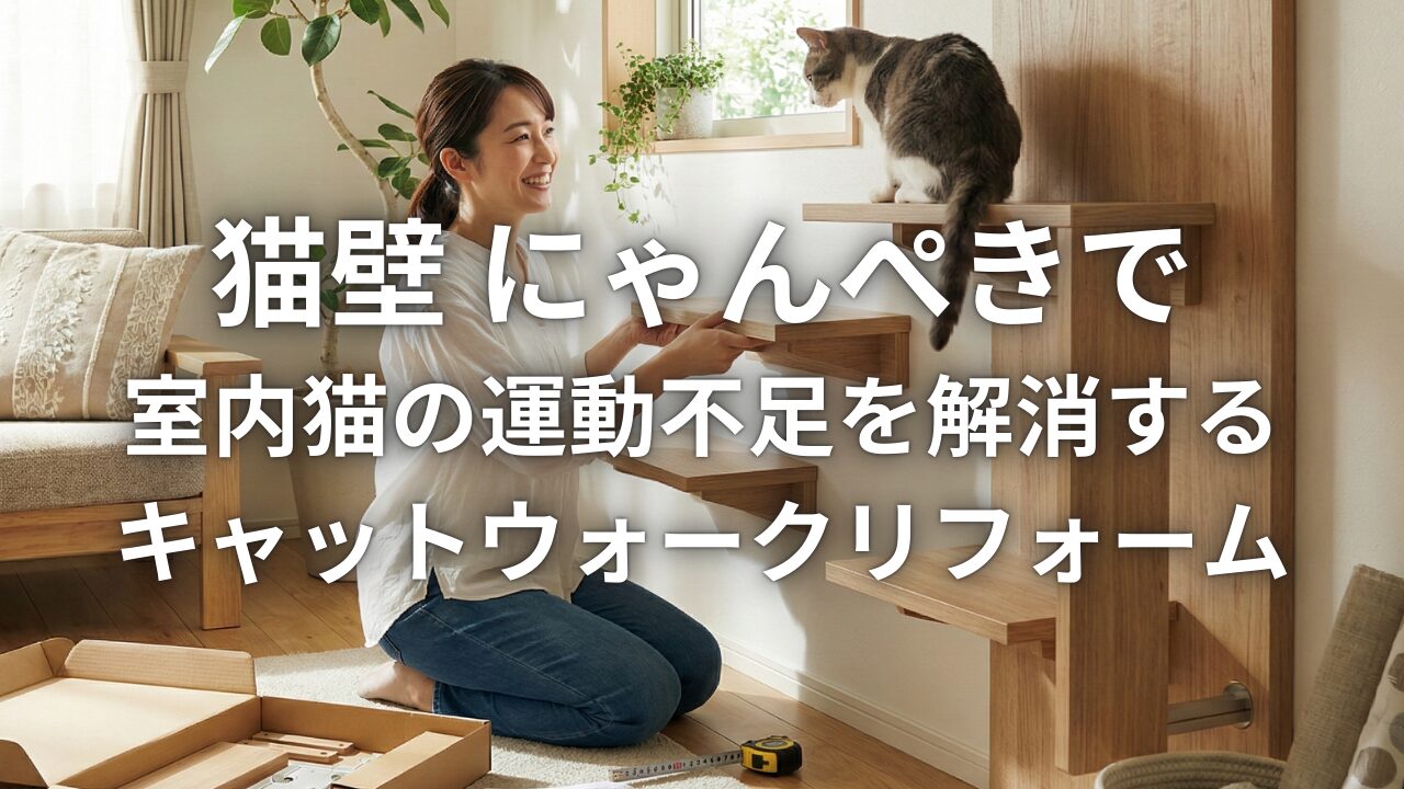 猫壁にゃんぺきで室内猫の運動不足を解消するキャットウォークリフォーム