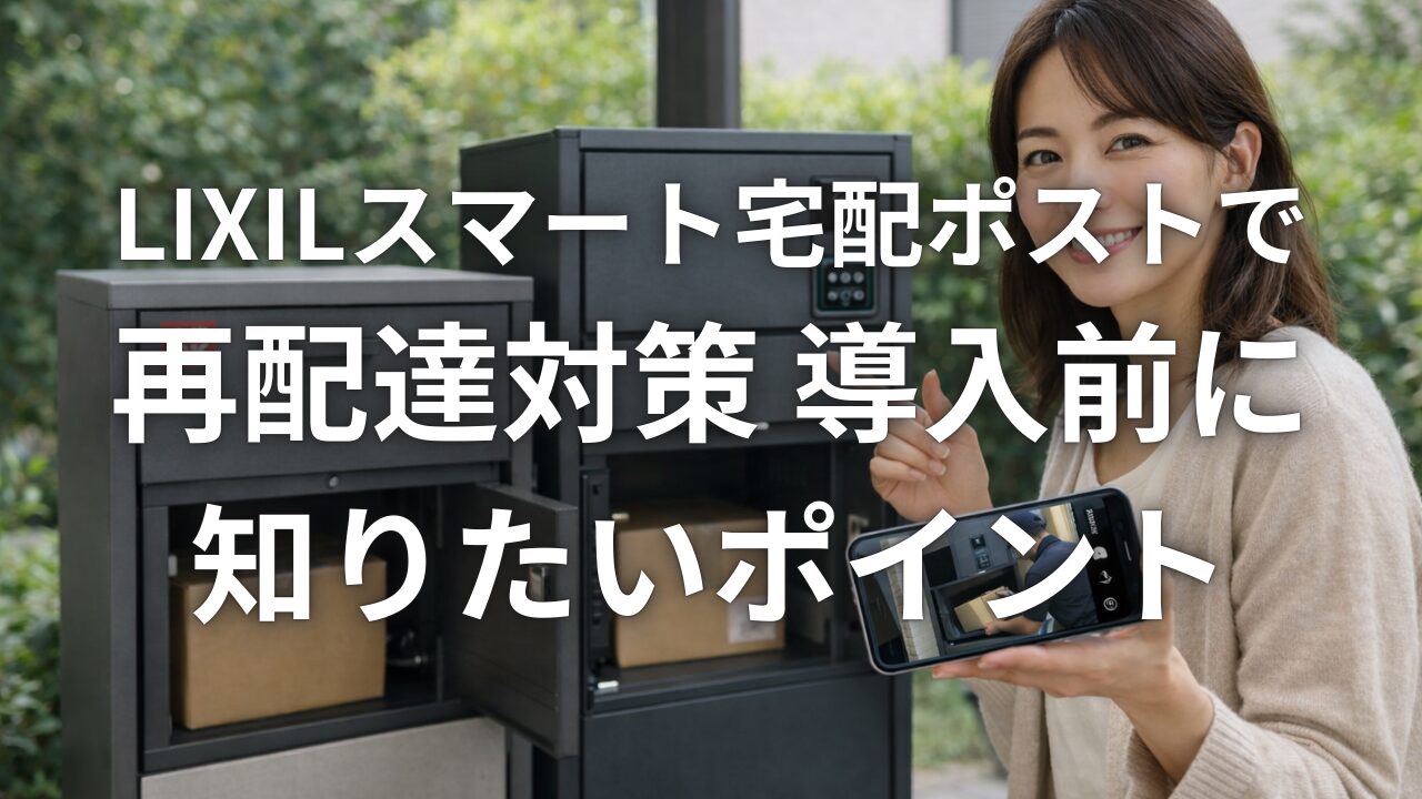 LIXILスマート宅配ポストで再配達対策 導入前に知りたいポイント