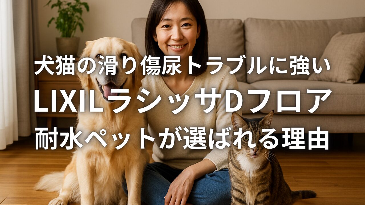 犬猫の滑り傷尿トラブルに強いLIXILラシッサDフロア耐水ペットが選ばれる理由