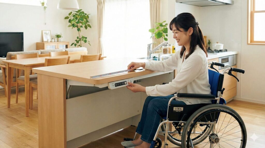 身体に合う高さは?1cm刻みの調整機能と疲れないワークトップの選び方