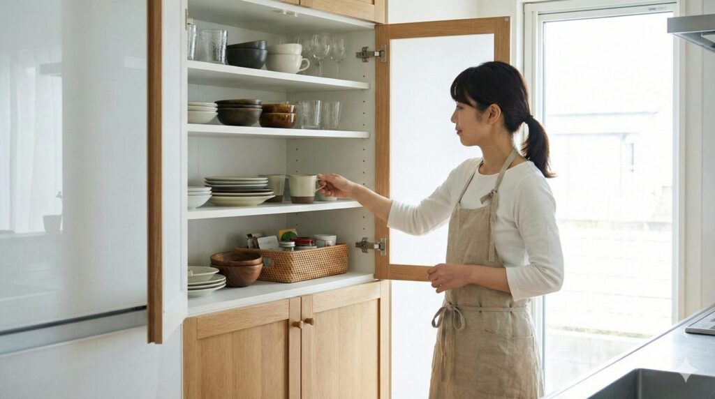 ホコリ対策を前提にしたカフェ風キッチン収納の具体的な作り方