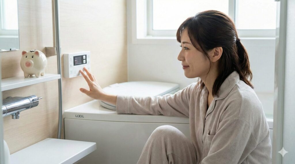 光熱費負担の軽減に向けた追い焚き回数抑制の考え方