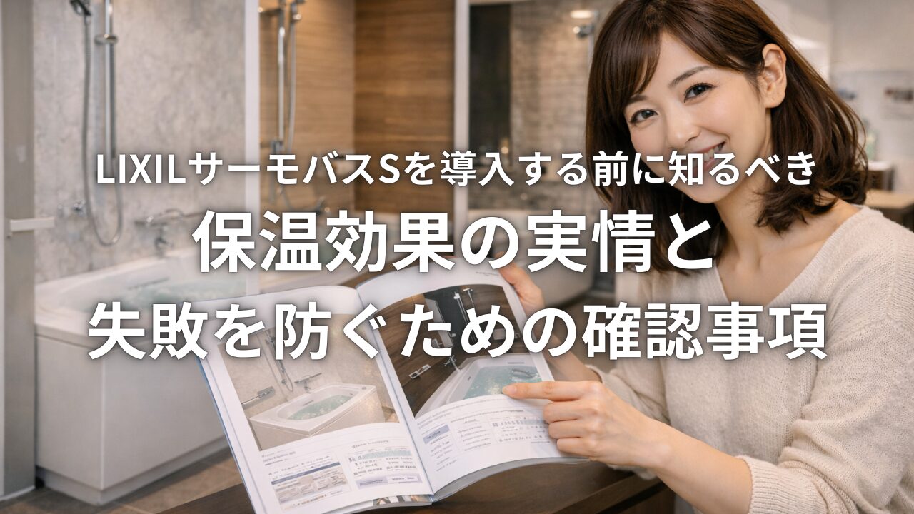 LIXILサーモバスSを導入する前に知るべき保温効果の実情と失敗を防ぐための確認事項
