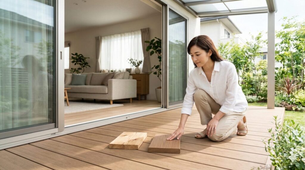 夏のウッドデッキ選びで後悔しない基礎知識と天然木との違い