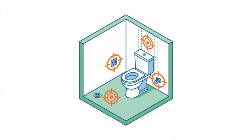 排水位置と配管条件の確認内容