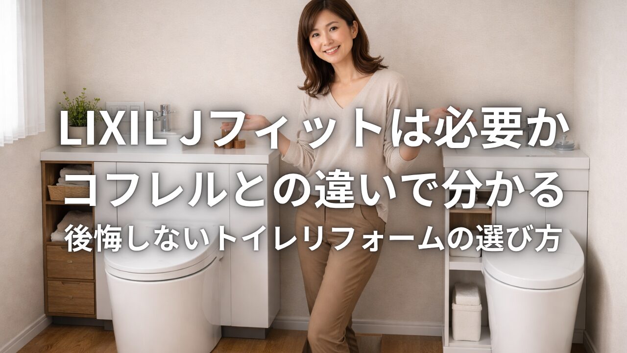 LIXIL Jフィットは必要か コフレルとの違いで分かる後悔しないトイレリフォームの選び方