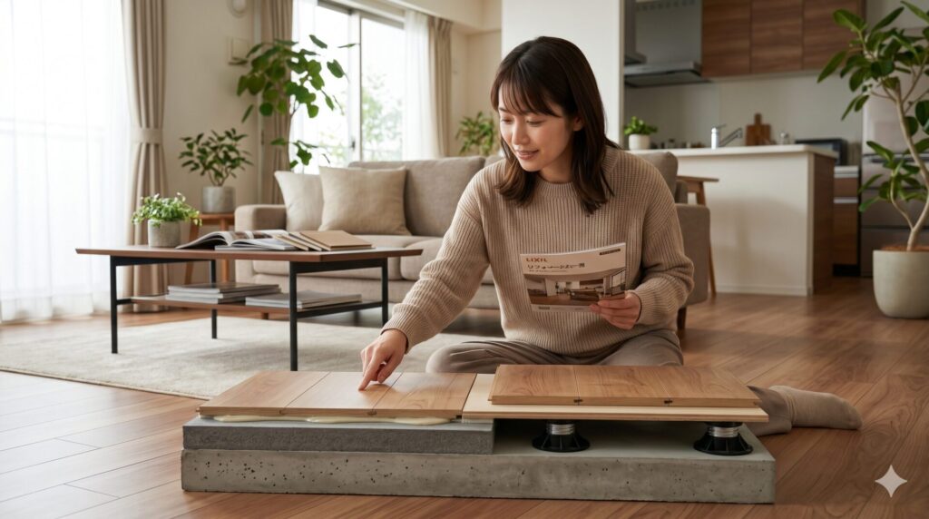 マンション特有の直床構造と二重床の違い