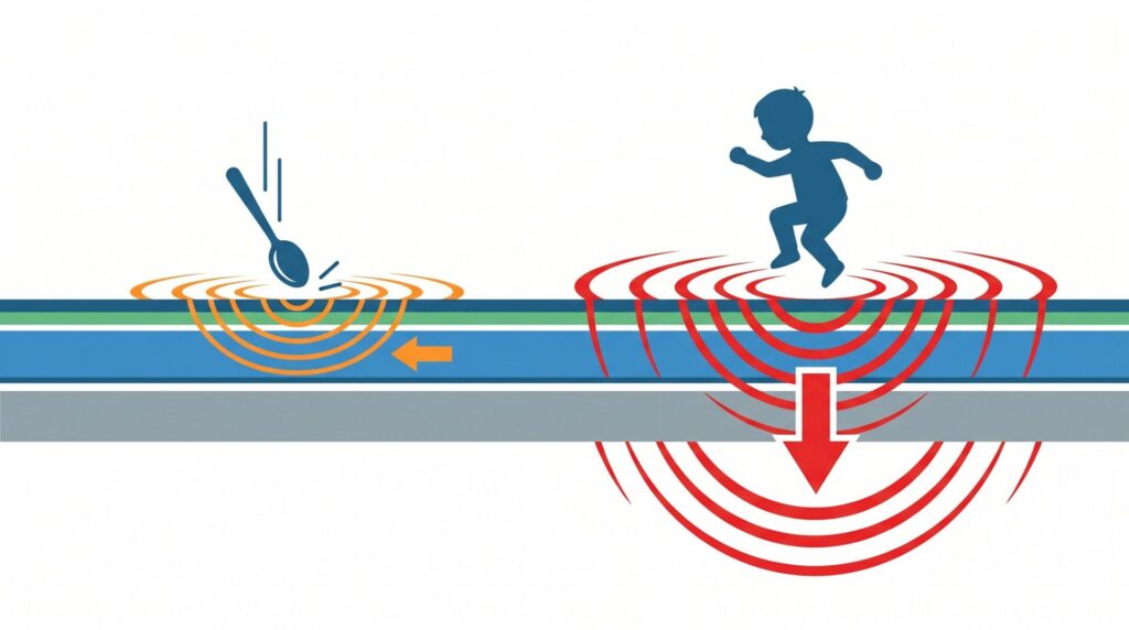 軽量衝撃音と重量衝撃音の違いと限界