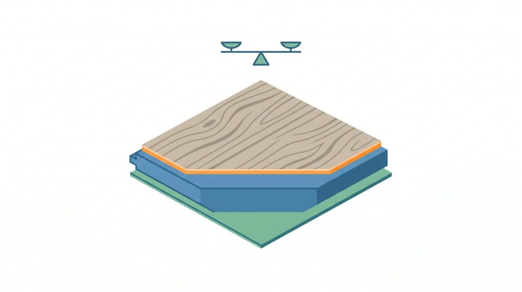 木質繊維を固めた基材が安定しやすいとされる理由