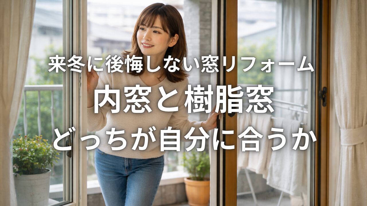 来冬に後悔しない窓リフォーム 内窓と樹脂窓どっちが自分に合うか