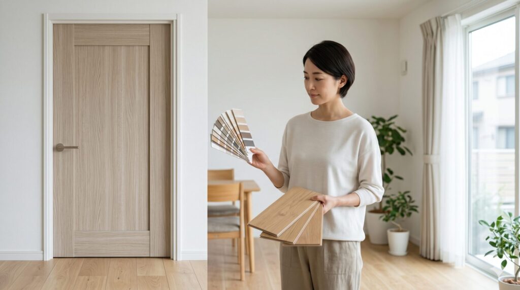 室内ドアと床の色選びでチグハグな印象を防ぐ考え方