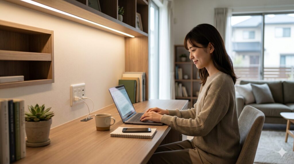 収納や照明 コンセント計画まで考える快適な作業スペースづくり