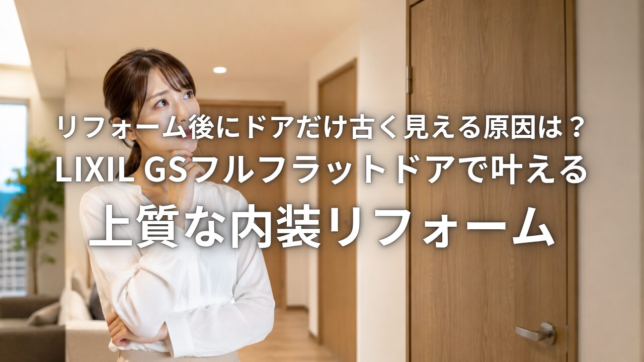 リフォーム後にドアだけ古く見える原因は？LIXIL GSフルフラットドアで叶える上質な内装リフォーム