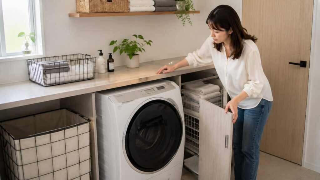 洗濯機や収納扉との干渉を防ぐ配置の確認ポイント