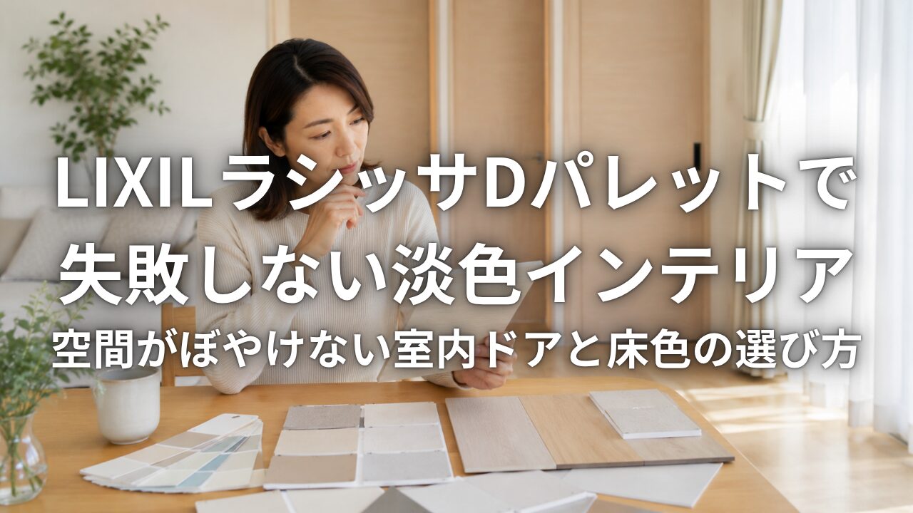 LIXILラシッサDパレットで失敗しない淡色インテリア 空間がぼやけない室内ドアと床色の選び方
